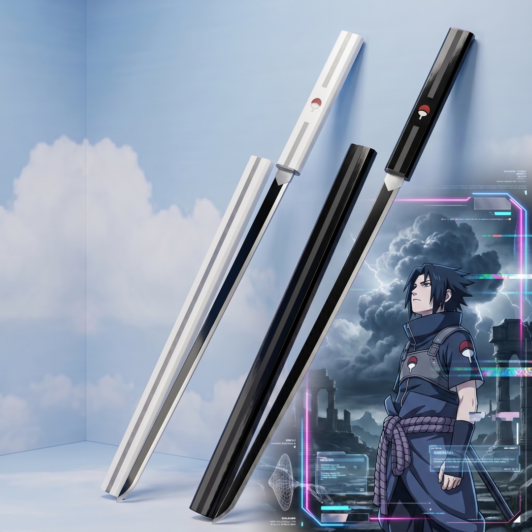 Cosplay Prop Knife - 35.4inch Naruto Uchiha Sasuke Katana Anime