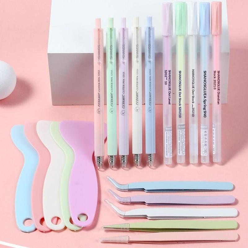 Craft Knife Set - New 4Pcs/set Glue Pen Carving Knife