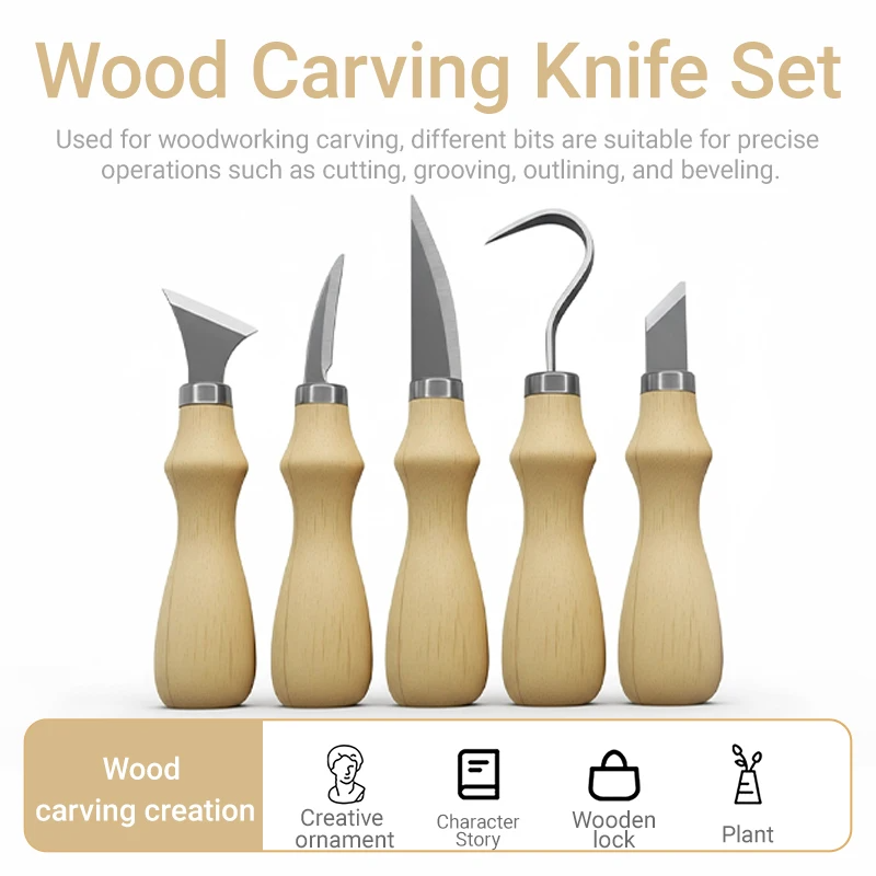 5Pcs Wood Carving Tools Set,Cu - Craft Knife Set review and price
