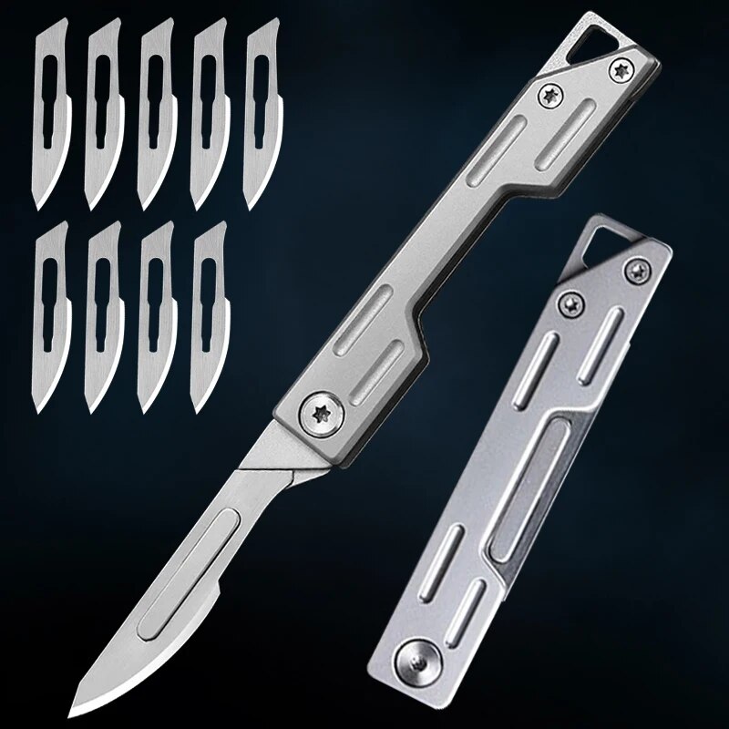 Folding Knife Stainless Steel  - Craft Knife Set review and price
