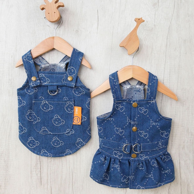 Denim Dog Dress Harness Puppy  - D Ring Strap review and price