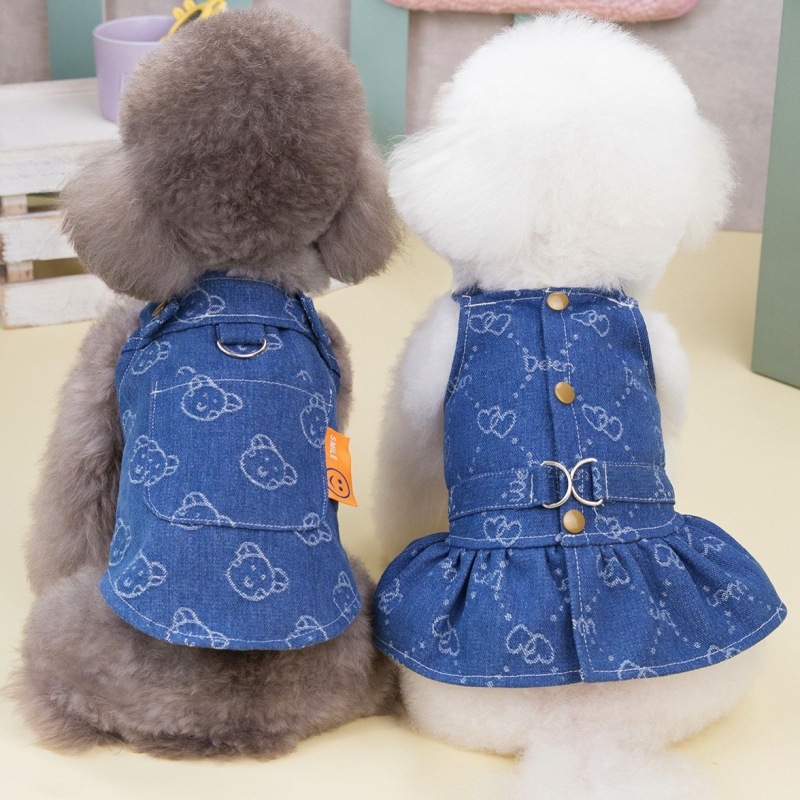 Denim Dog Dress Harness Puppy  - D Ring Strap review and price