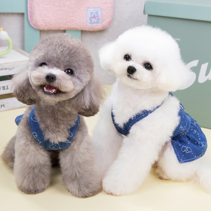 Denim Dog Dress Harness Puppy  - D Ring Strap review and price