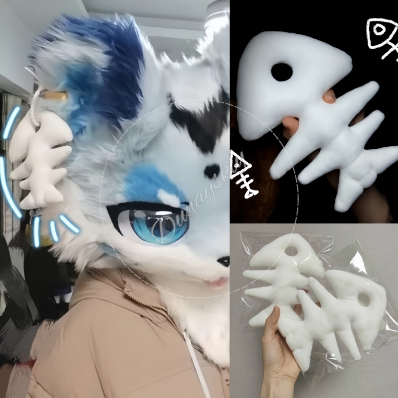 Plush Fishbone Keychain For Fu - Fishbones Cosplay Prop review and price