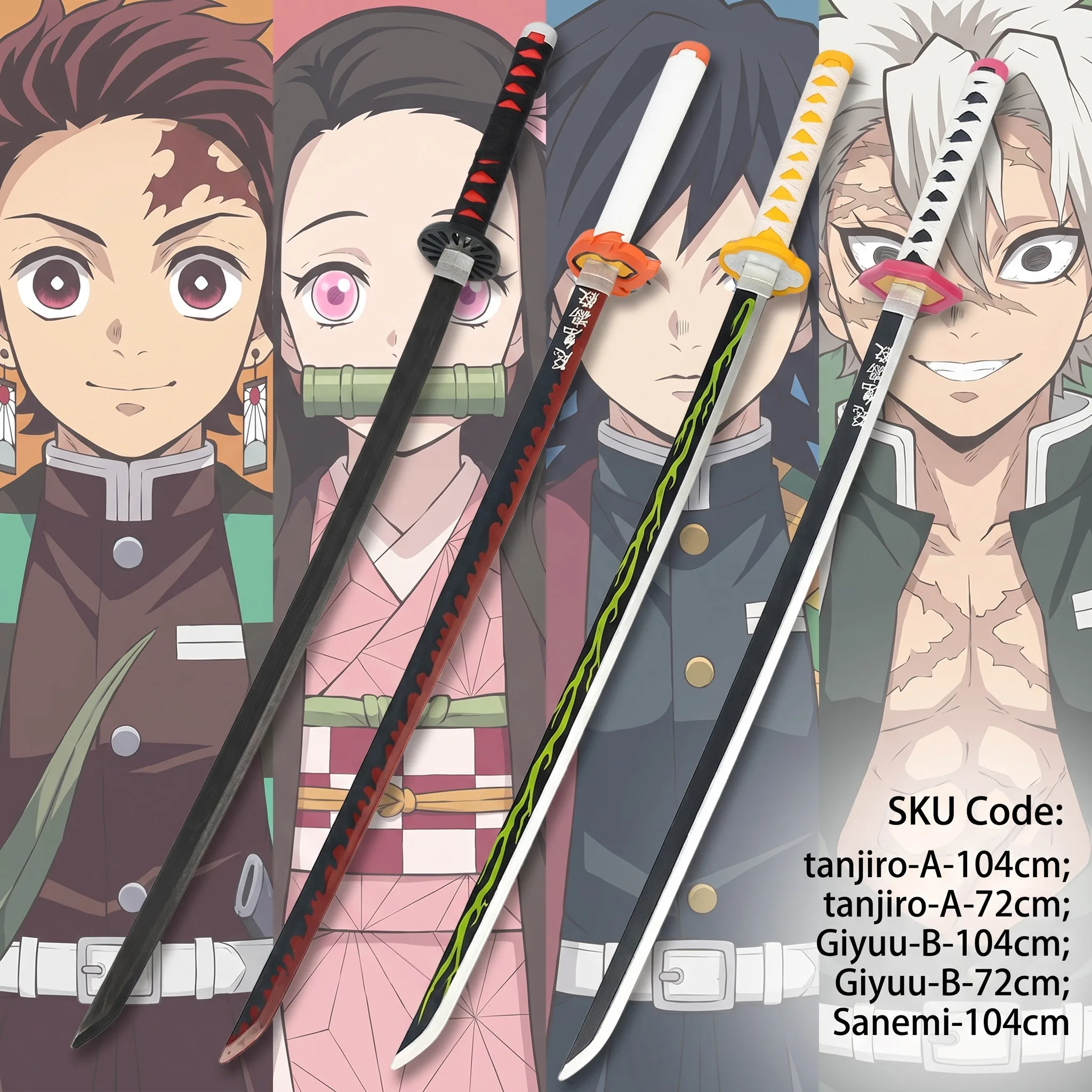 72 104cm Demon Slayer Katana T - Cosplay Prop Display review and price