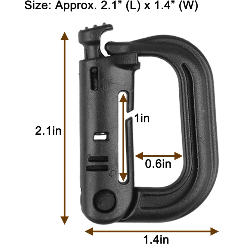 5Pcs Plastic D-Ring Tactical C - D Ring Strap review and price