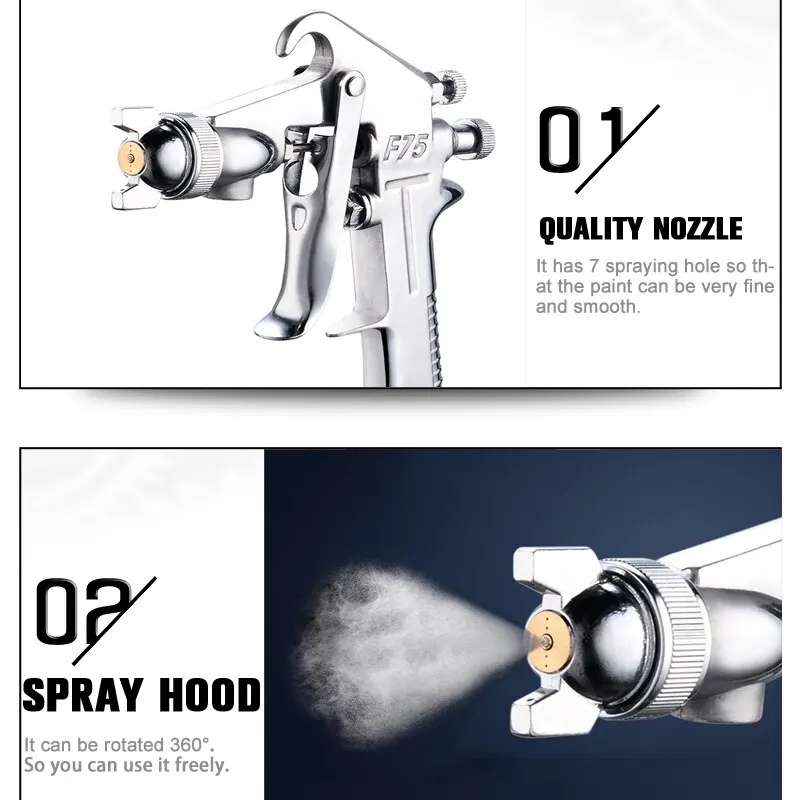 F-75 Adjustable Color Spray Gu - Metallic Spray Paint review and price
